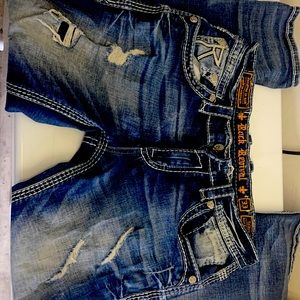 Men’s rock revivals size 33/32 lost weight worn once slim boot